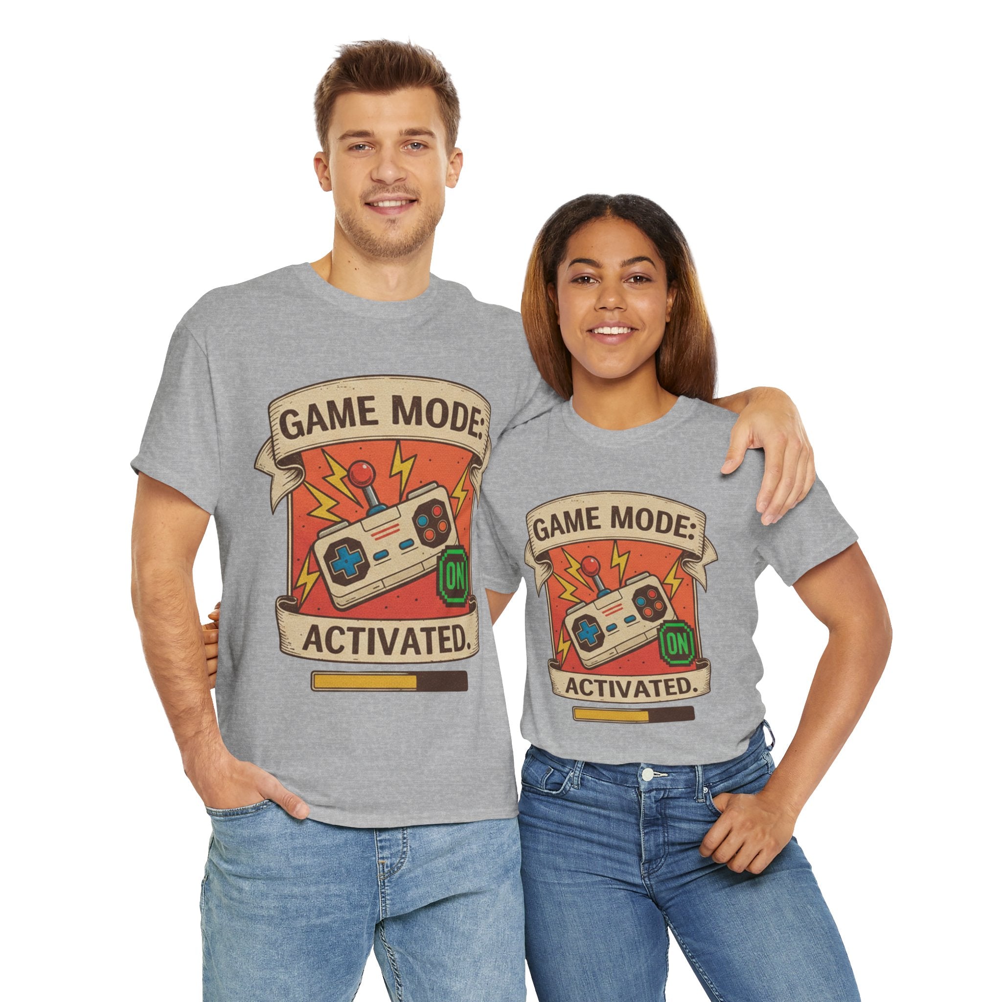 Game Mode Activated Unisex Heavy Cotton Tee - Perfect Gift for Gamers