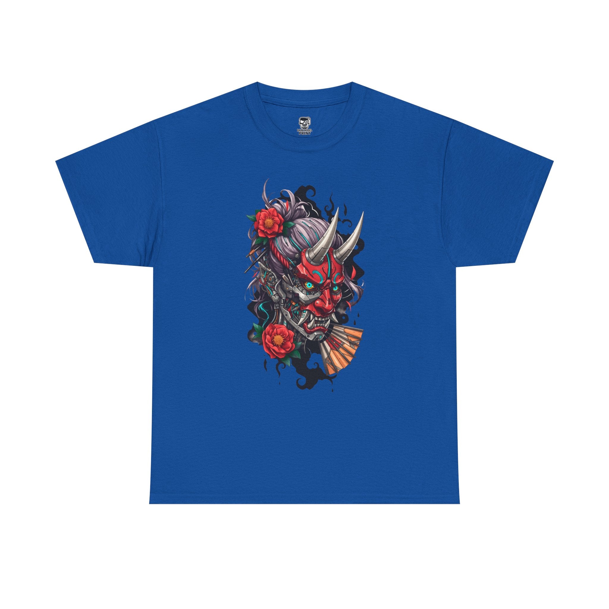Vibrant Japanese Oni Graphic Tee for Unisex