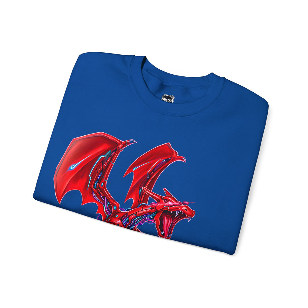 Dragon Fire Unisex Crewneck Sweatshirt for Fantasy Lovers
