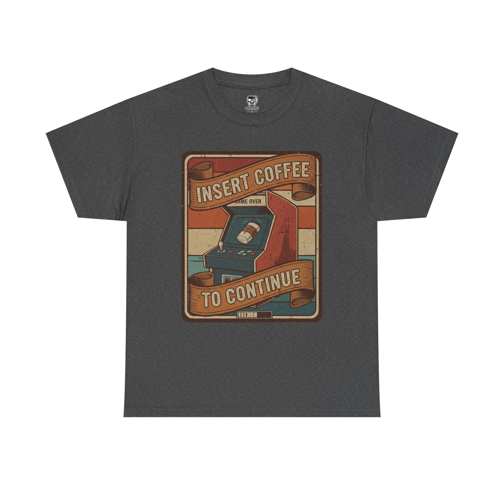 Retro Coffee Arcade Unisex Heavy Cotton Tee