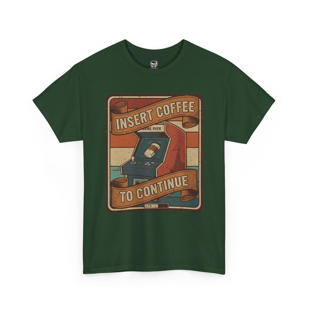 Retro Coffee Arcade Unisex Heavy Cotton Tee