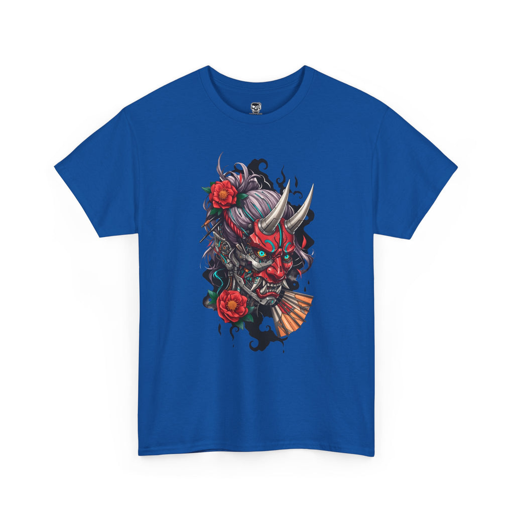 Vibrant Japanese Oni Graphic Tee for Unisex