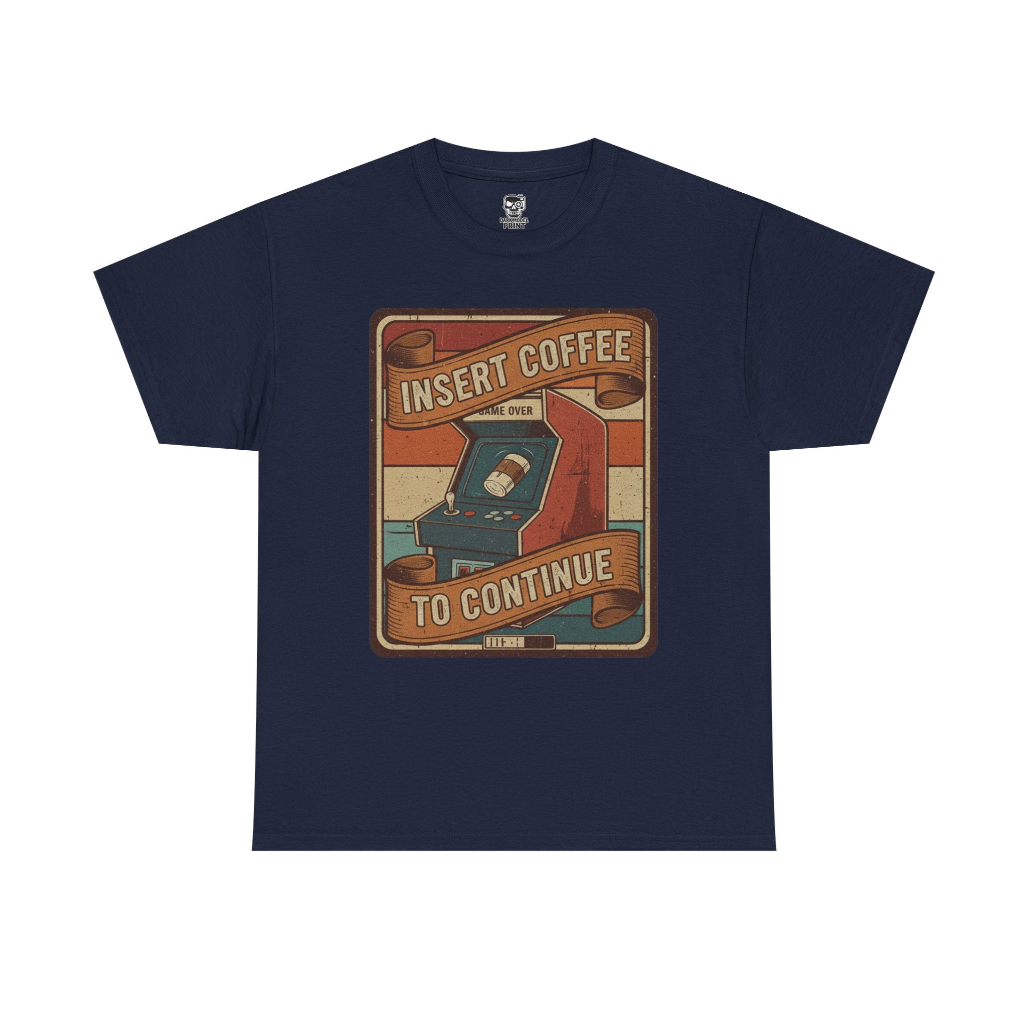 Retro Coffee Arcade Unisex Heavy Cotton Tee