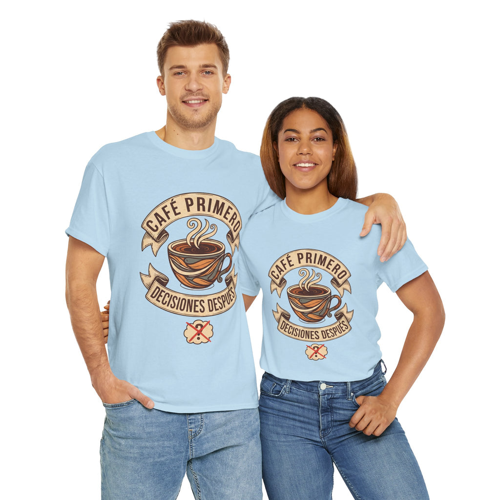 Café Primero Heavy Cotton Tee - Perfect for Coffee Lovers