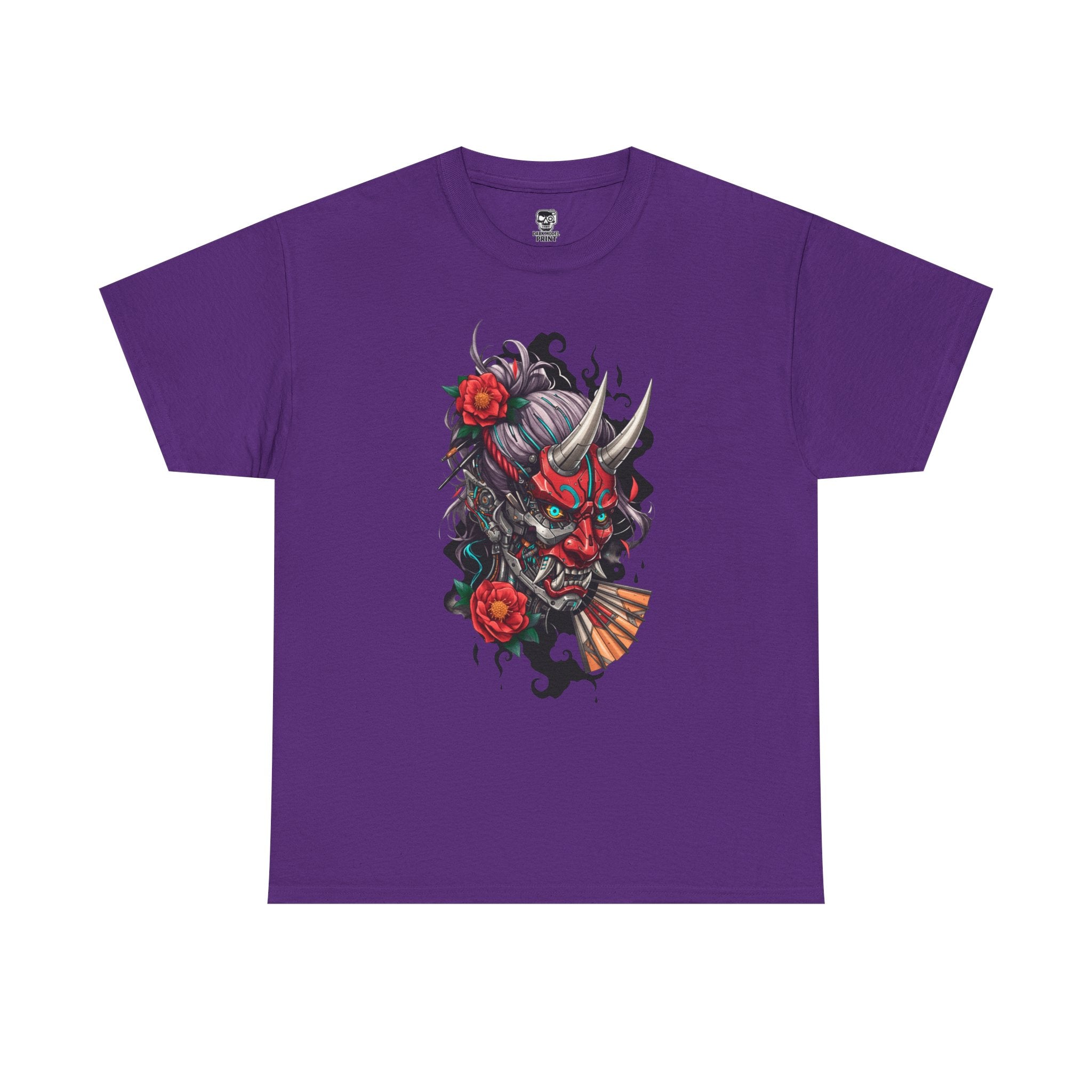 Vibrant Japanese Oni Graphic Tee for Unisex