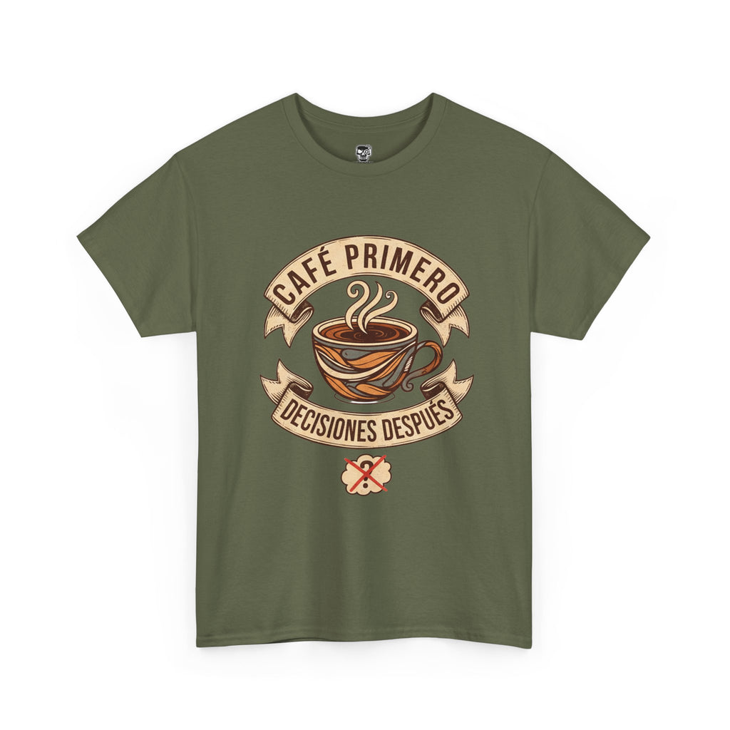 Café Primero Heavy Cotton Tee - Perfect for Coffee Lovers