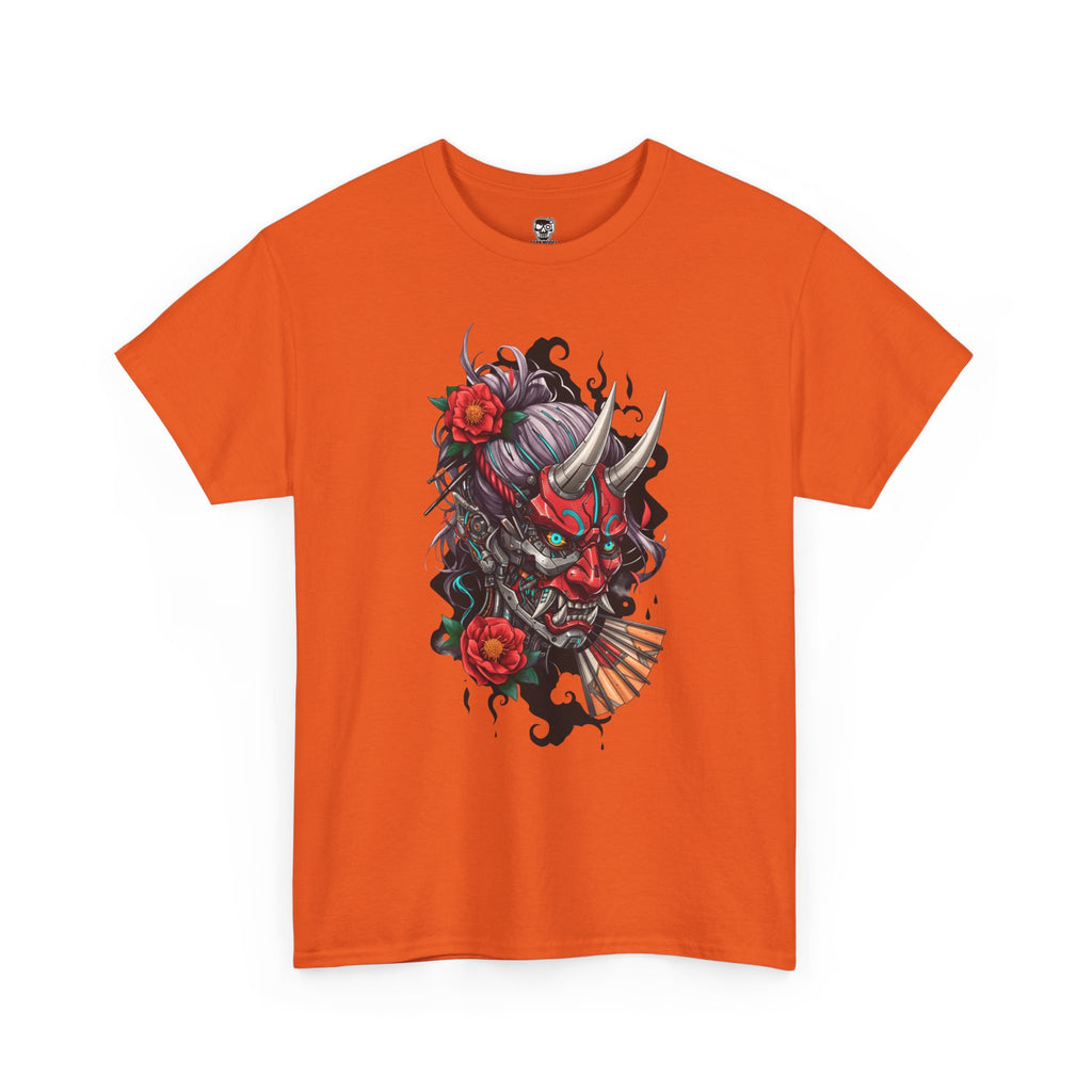 Vibrant Japanese Oni Graphic Tee for Unisex