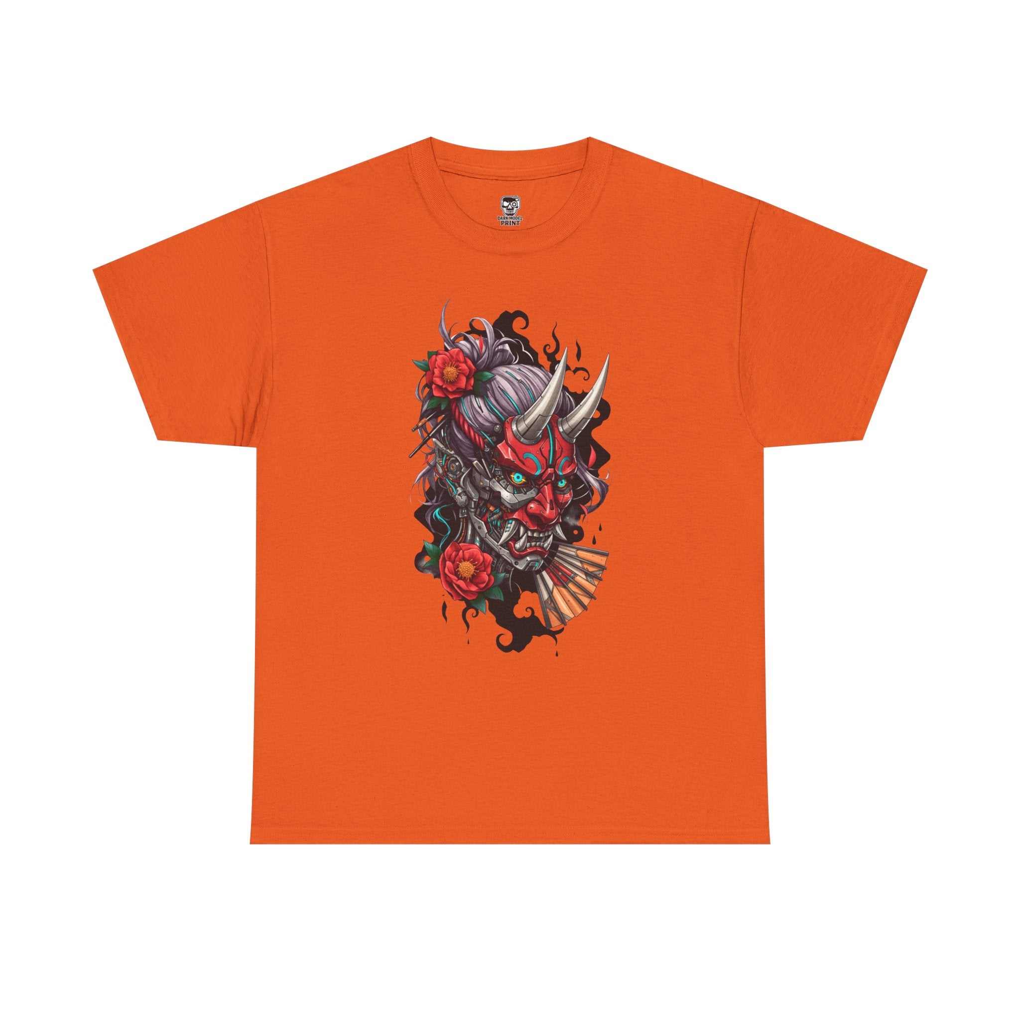 Vibrant Japanese Oni Graphic Tee for Unisex
