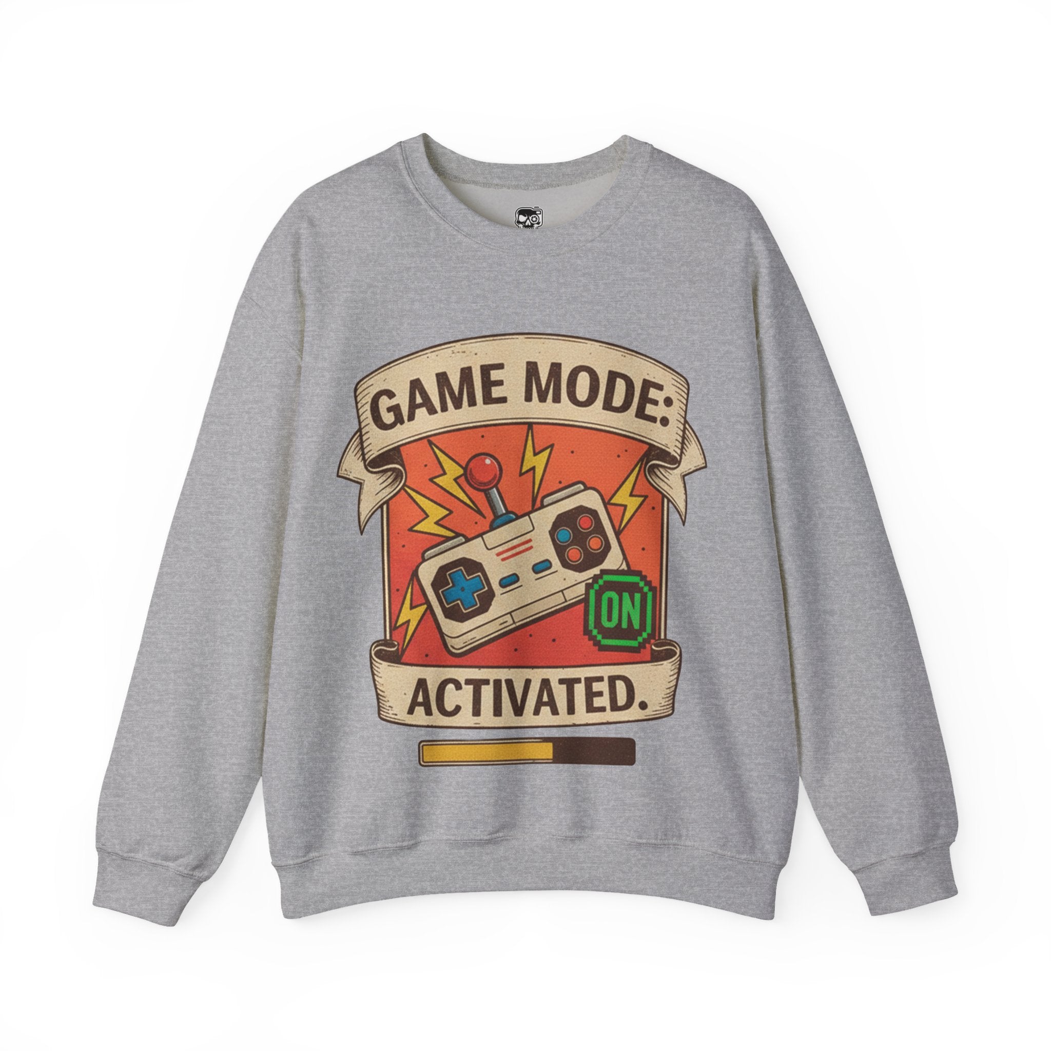 Game Mode Activated Crewneck Sweatshirt for Gamers