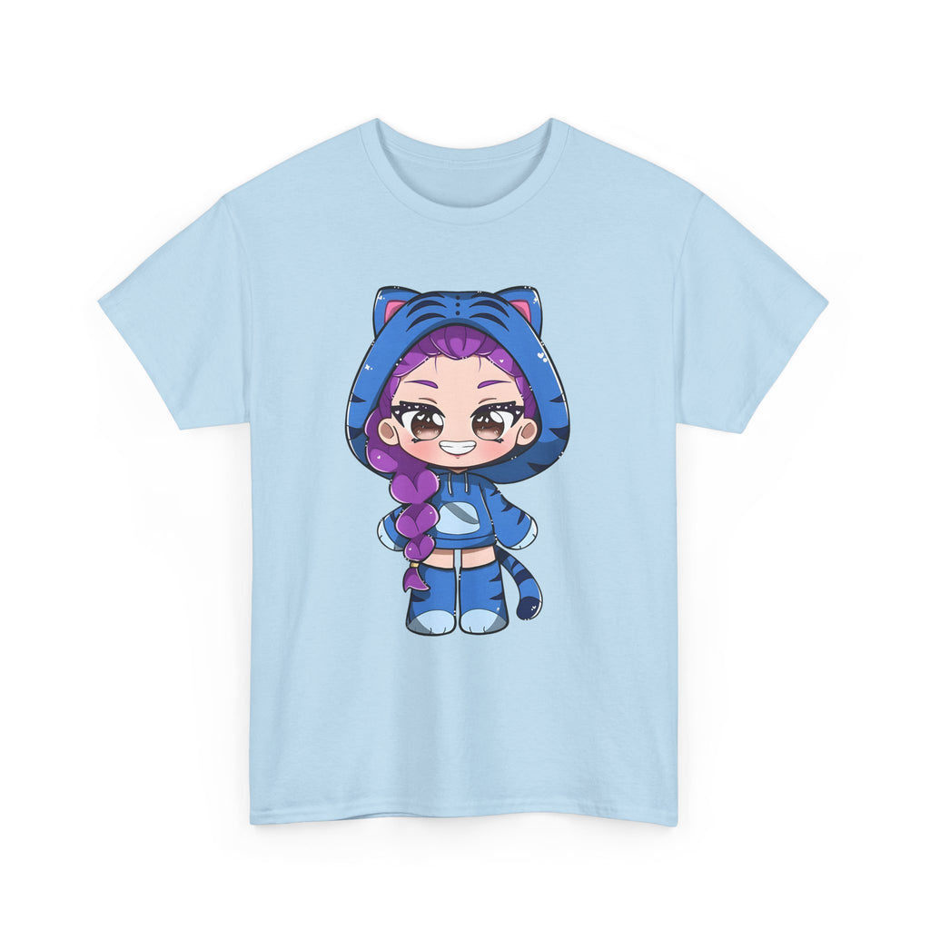 Kawaii Cat Character Unisex Heavy Cotton Tee
