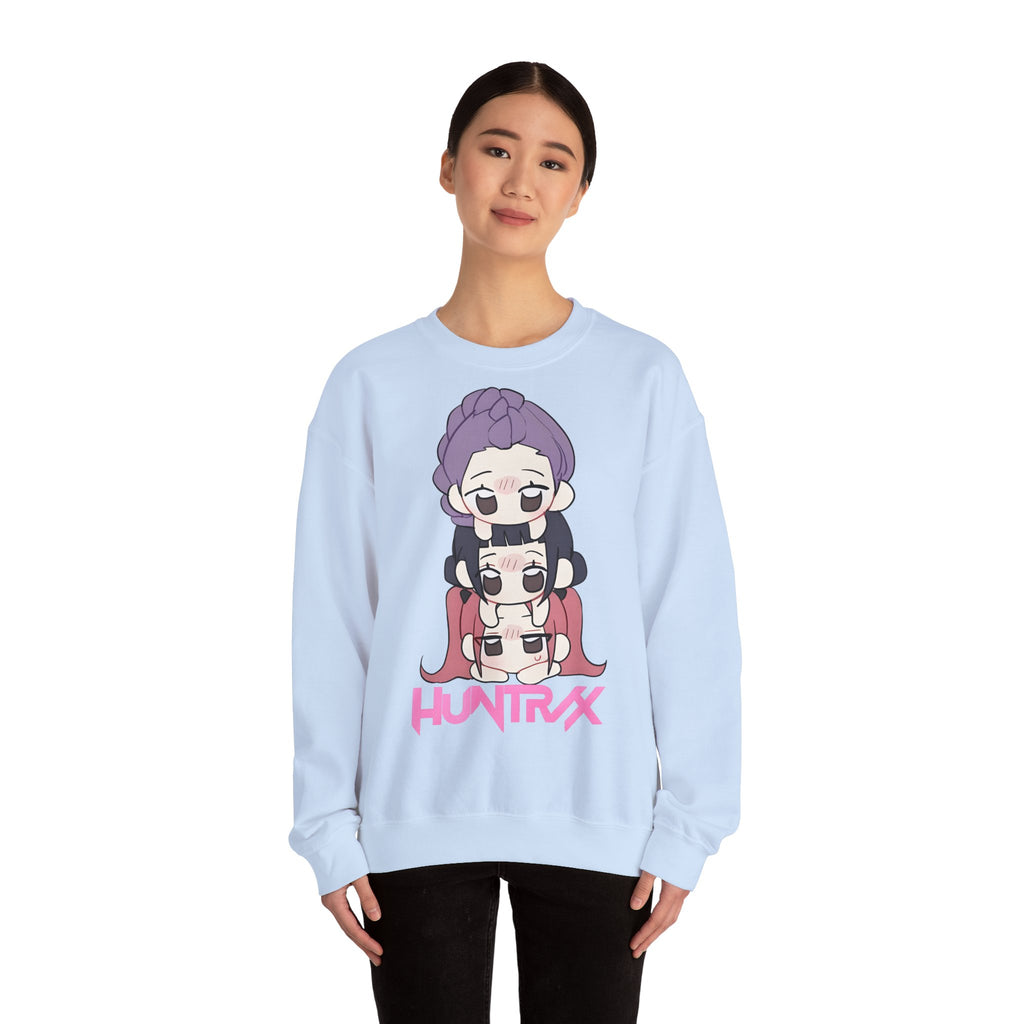Chic Cartoon Sweatshirt with HUNTRXX Design