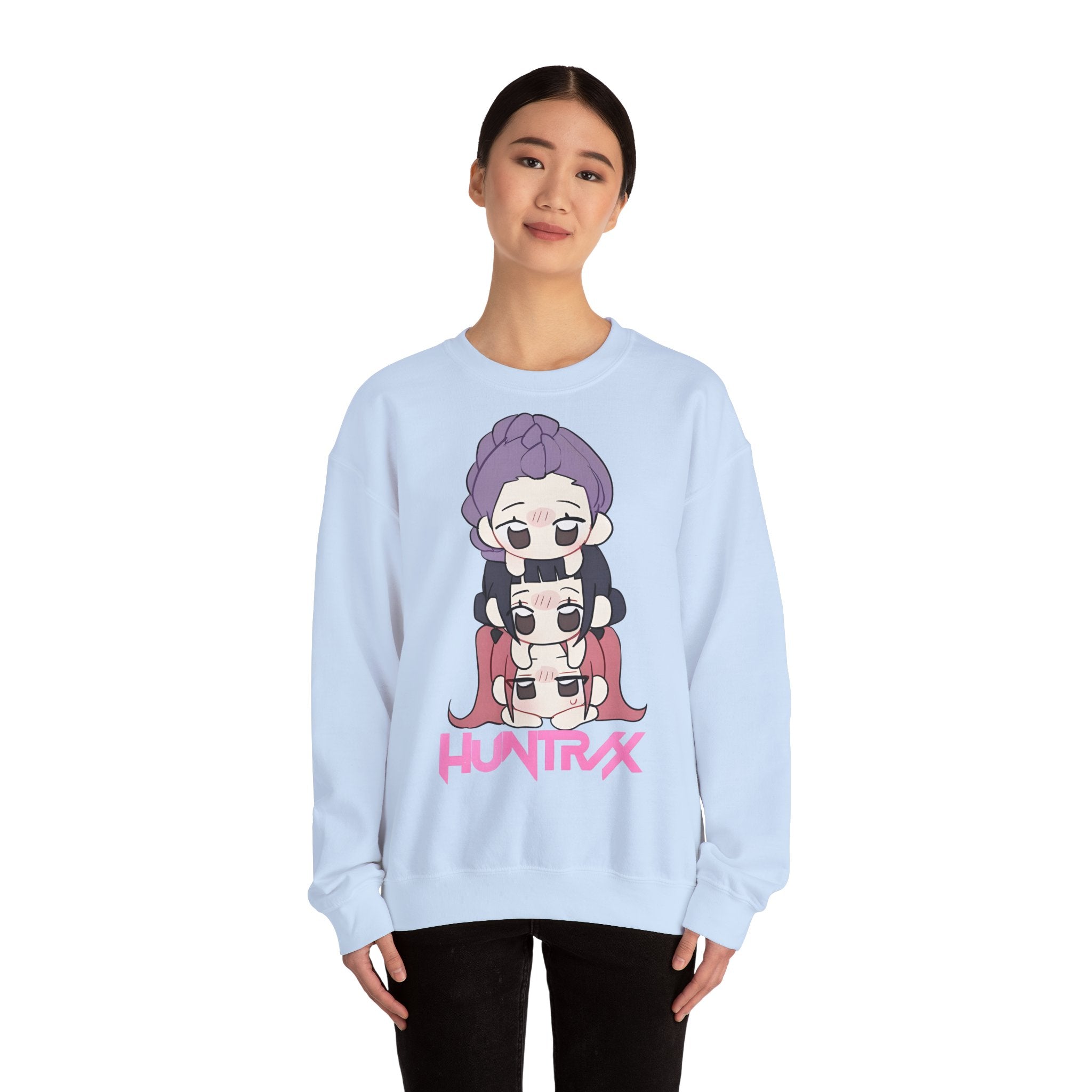 Chic Cartoon Sweatshirt with HUNTRXX Design