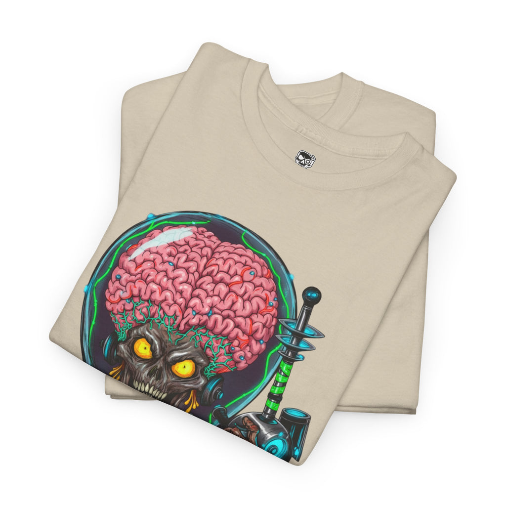 Camiseta gráfica alien de ciencia ficción – diseño ilustrado unisex