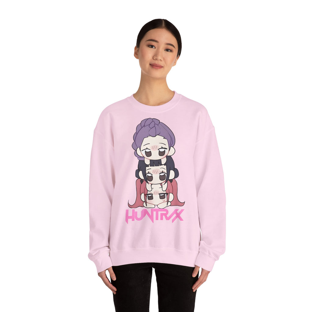Chic Cartoon Sweatshirt with HUNTRXX Design