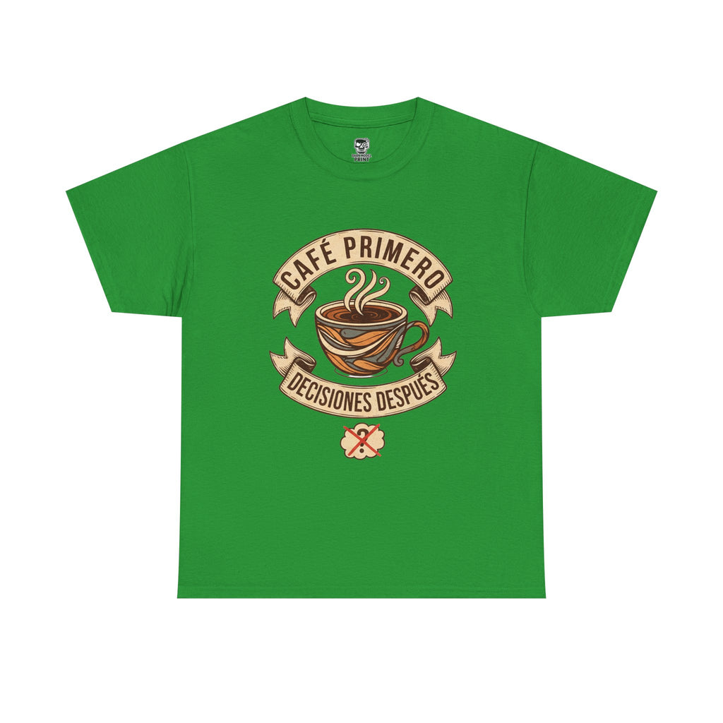 Café Primero Heavy Cotton Tee - Perfect for Coffee Lovers