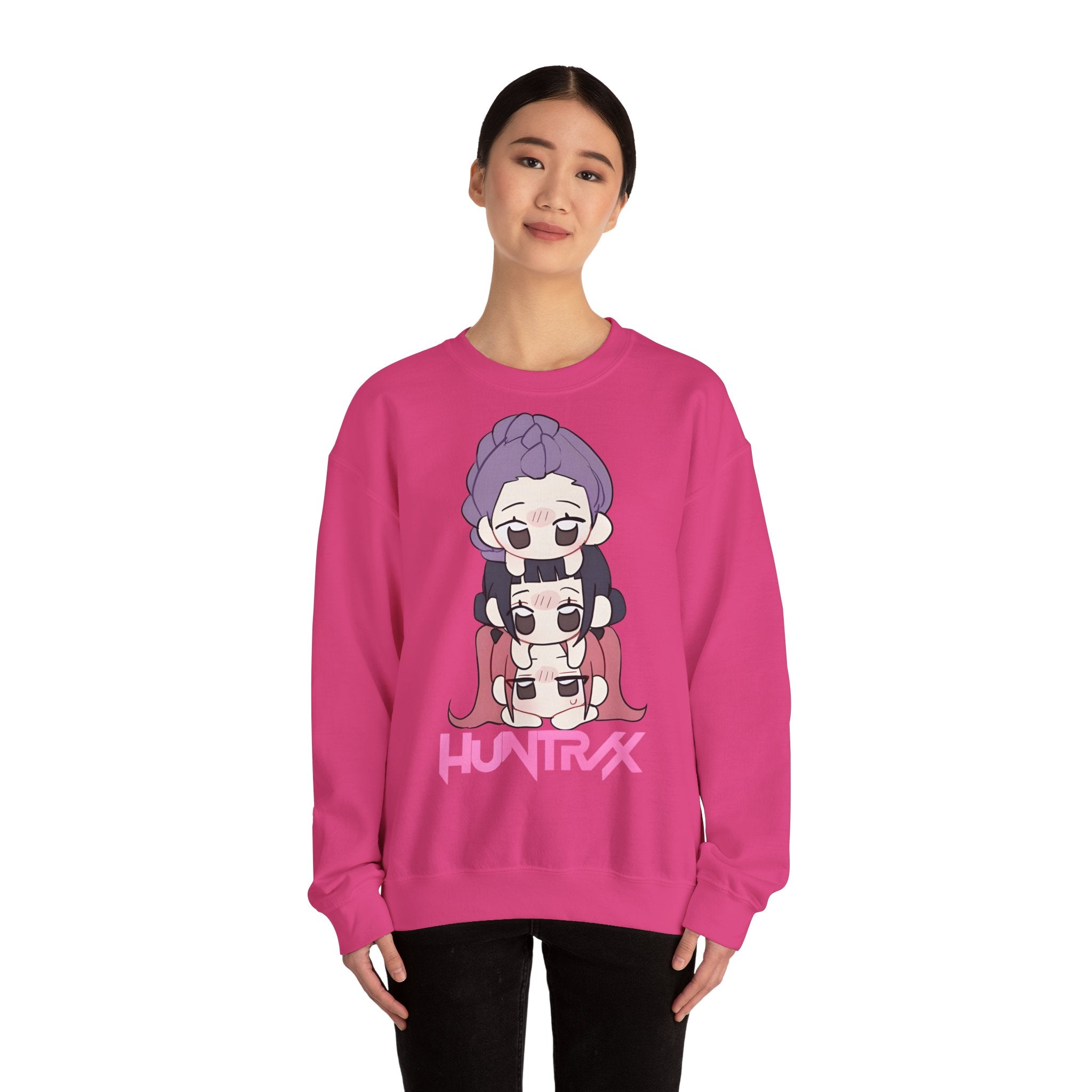Chic Cartoon Sweatshirt with HUNTRXX Design