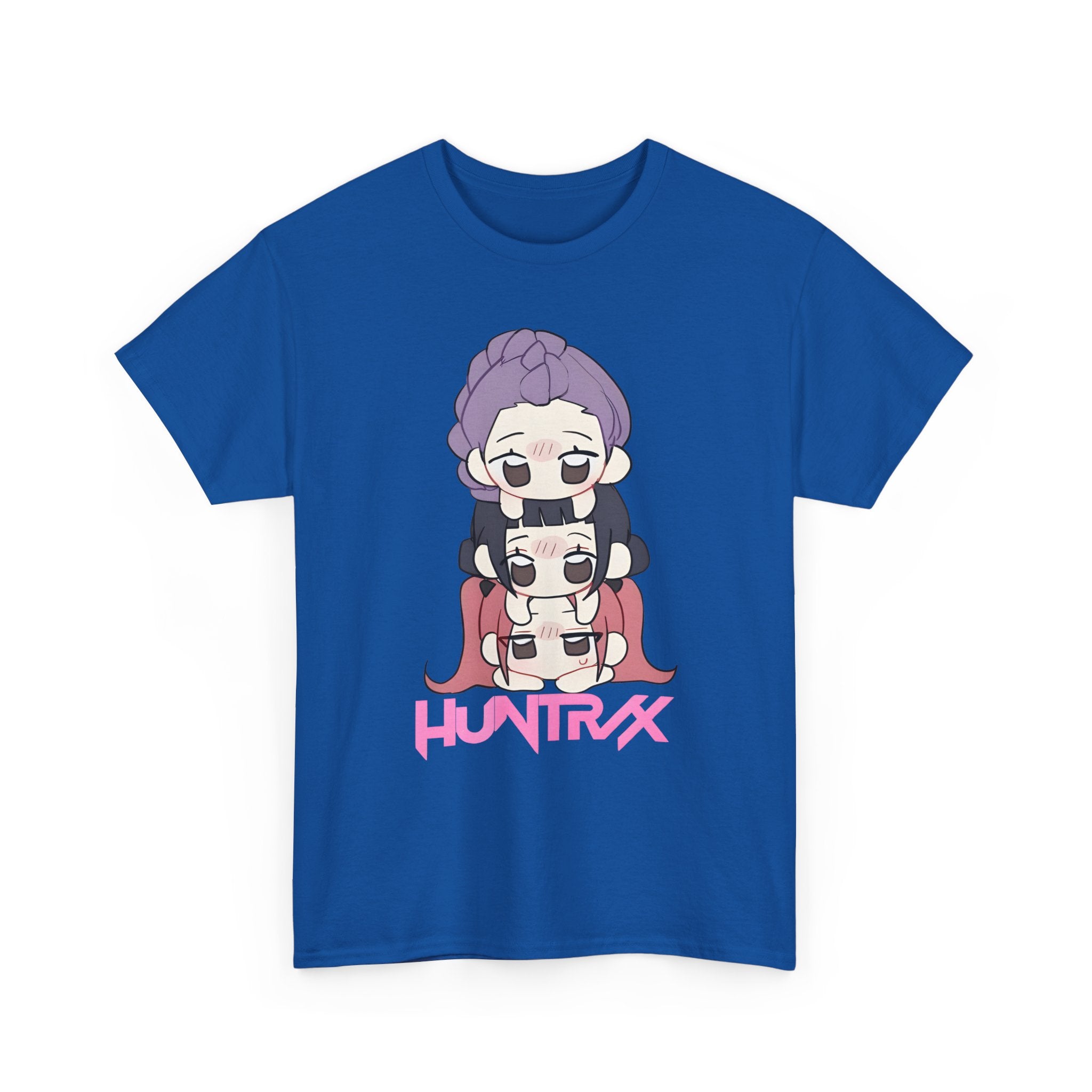 Anime-Inspired Unisex Heavy Cotton Tee - Fun CHIBI Design