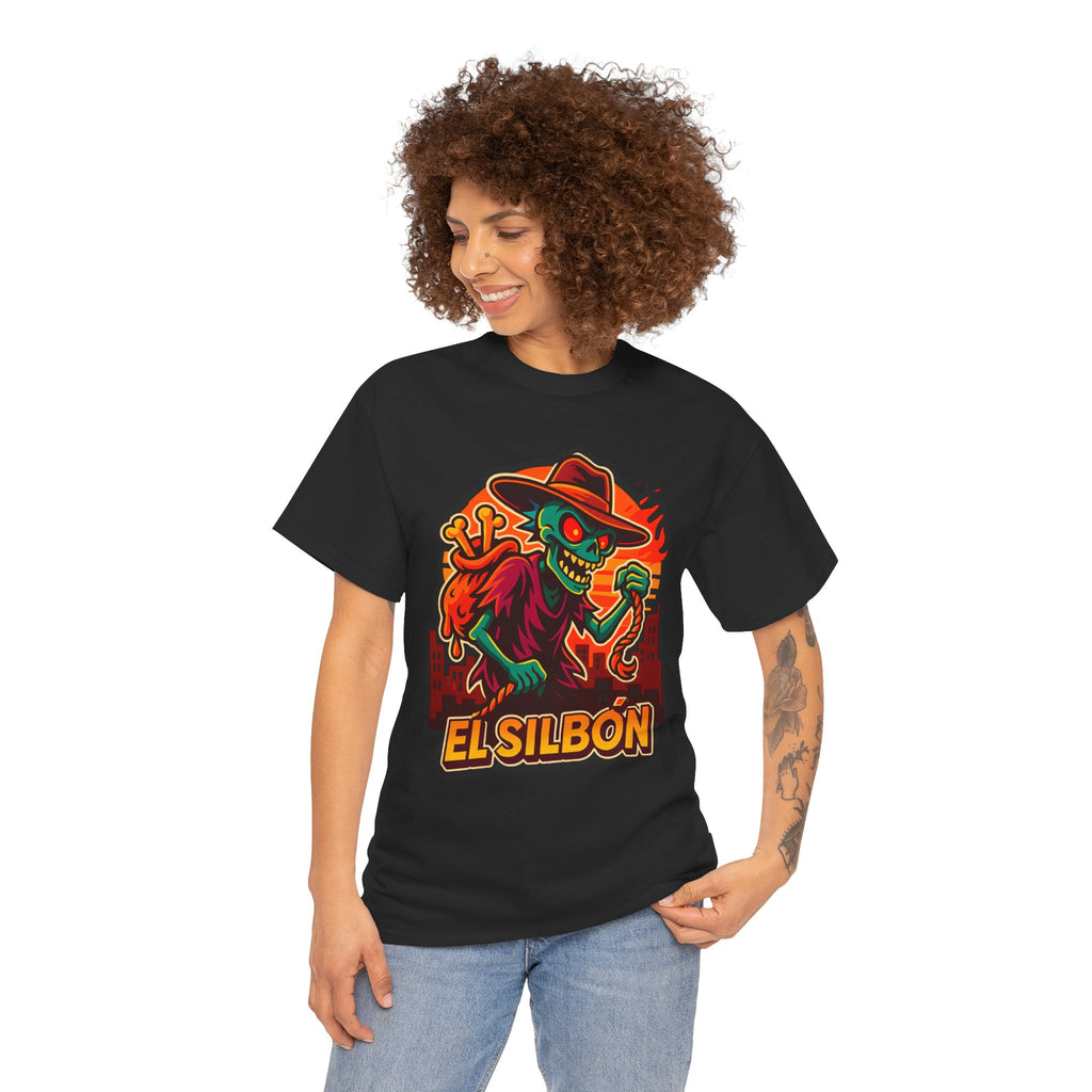 El Silbón Graphic Heavy Cotton Tee - Spooky Halloween Style