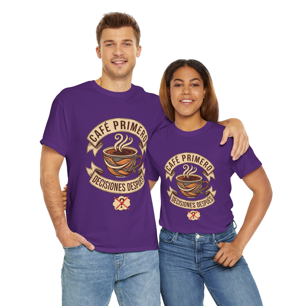 Café Primero Heavy Cotton Tee - Perfect for Coffee Lovers