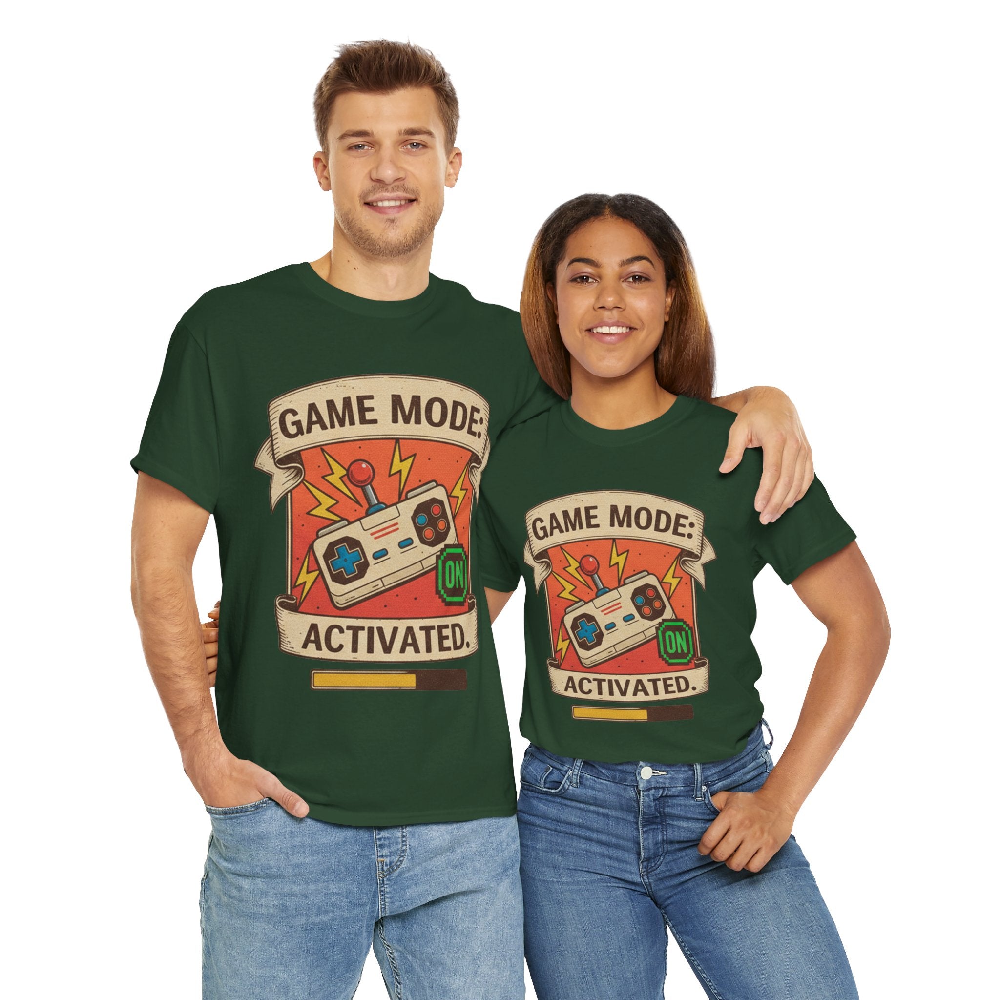 Game Mode Activated Unisex Heavy Cotton Tee - Perfect Gift for Gamers