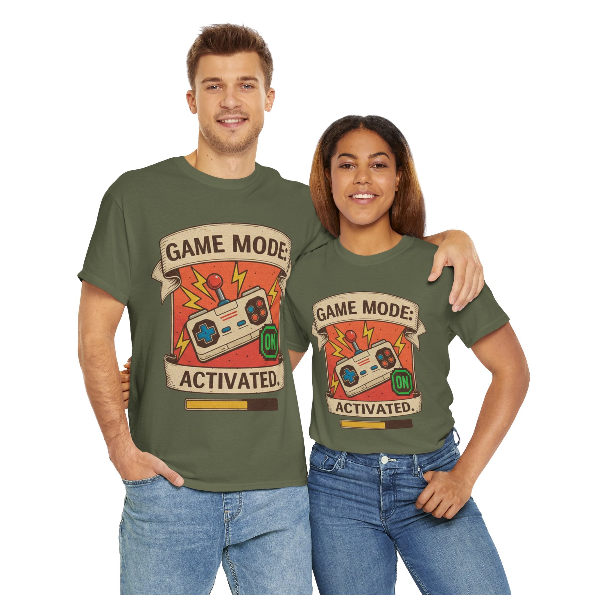Game Mode Activated Unisex Heavy Cotton Tee - Perfect Gift for Gamers