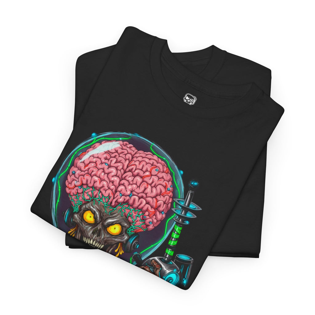 Camiseta gráfica alien de ciencia ficción – diseño ilustrado unisex