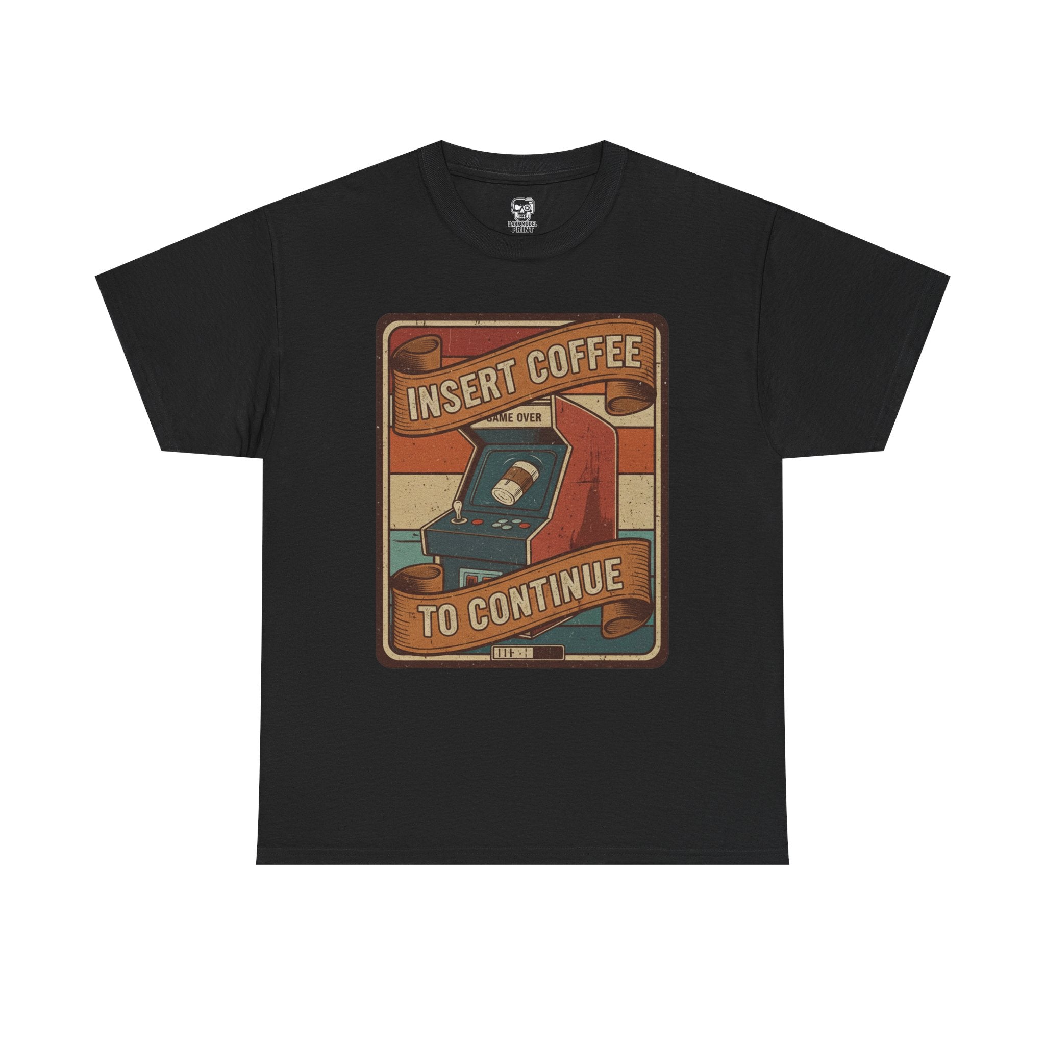 Retro Coffee Arcade Unisex Heavy Cotton Tee