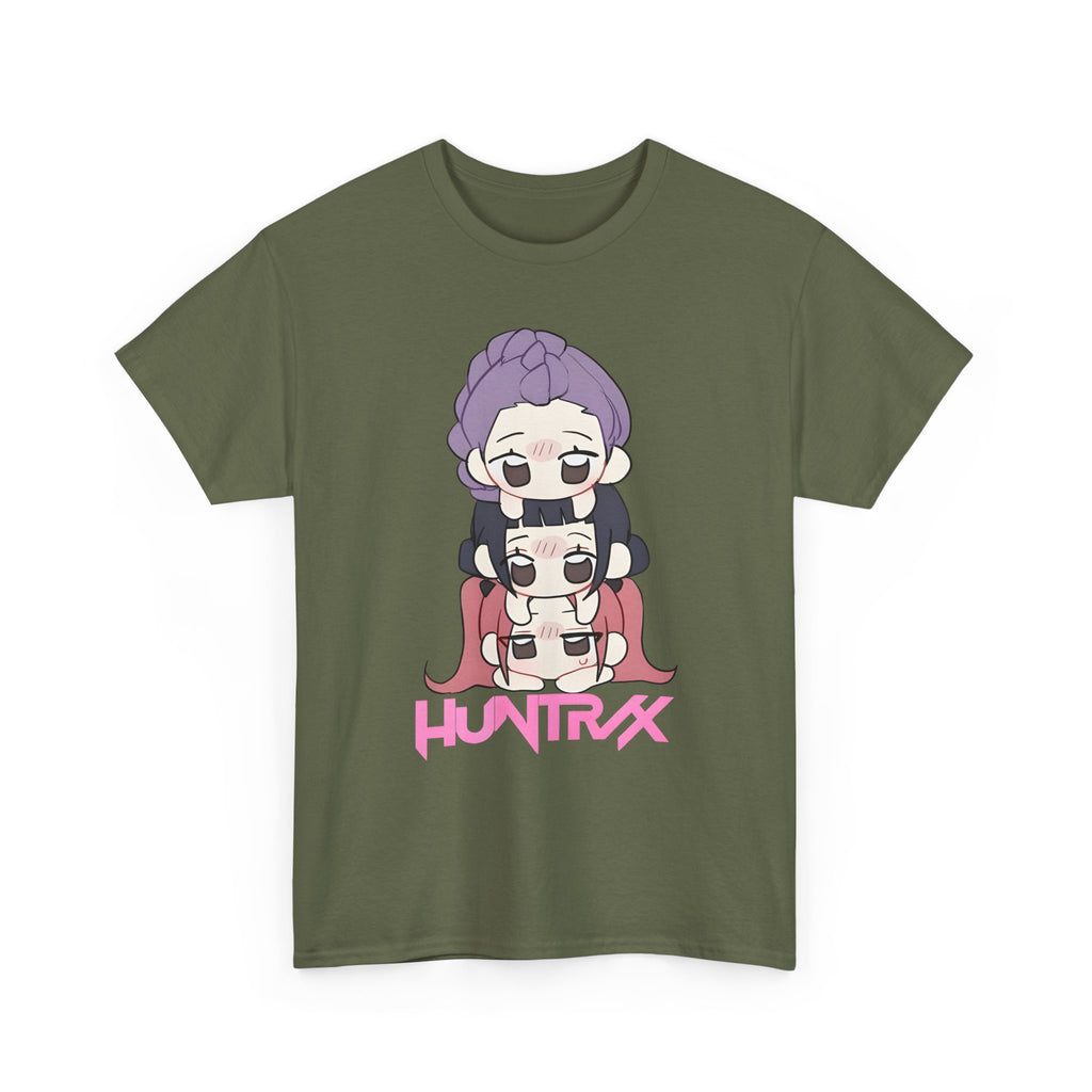 Anime-Inspired Unisex Heavy Cotton Tee - Fun CHIBI Design