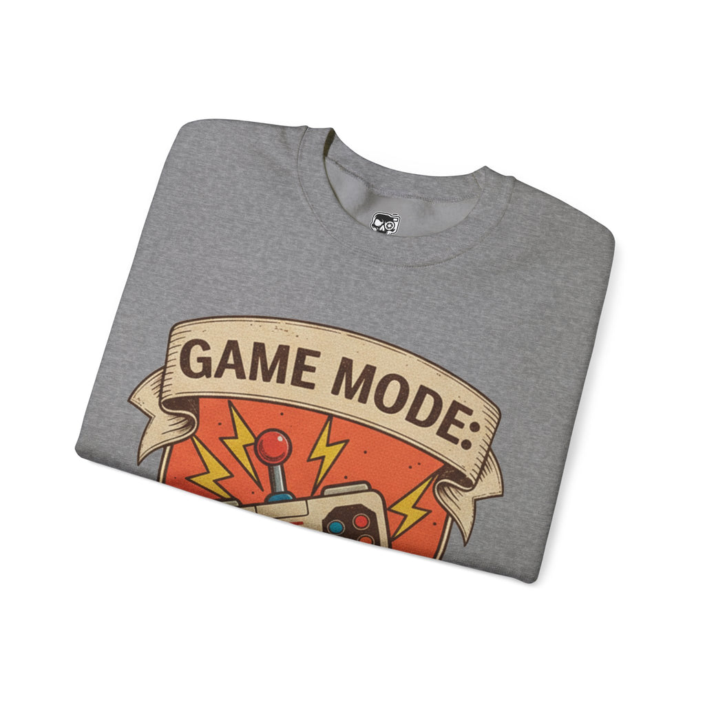 Game Mode Activated Crewneck Sweatshirt for Gamers