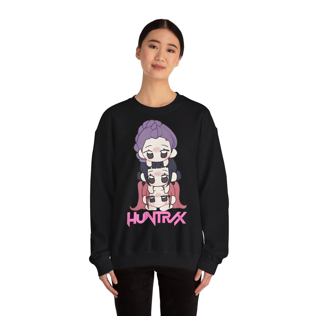 Chic Cartoon Sweatshirt with HUNTRXX Design