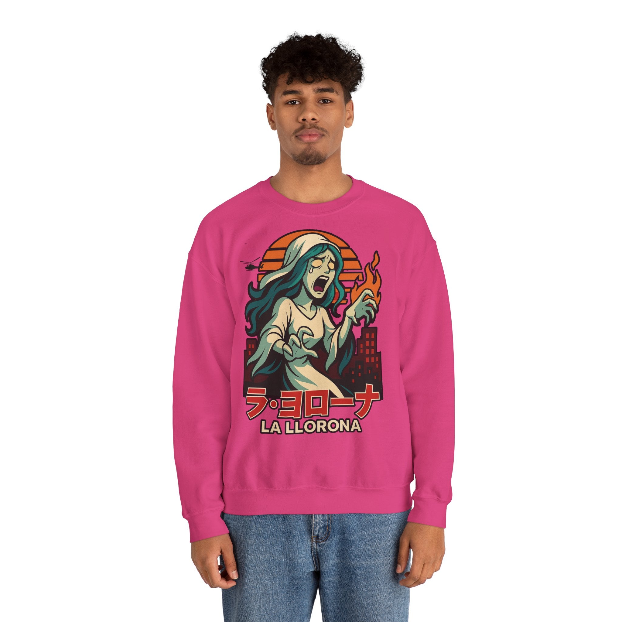 La Llorona Crewneck Sweatshirt - Unisex Heavy Blend™ - Spooky Halloween Apparel