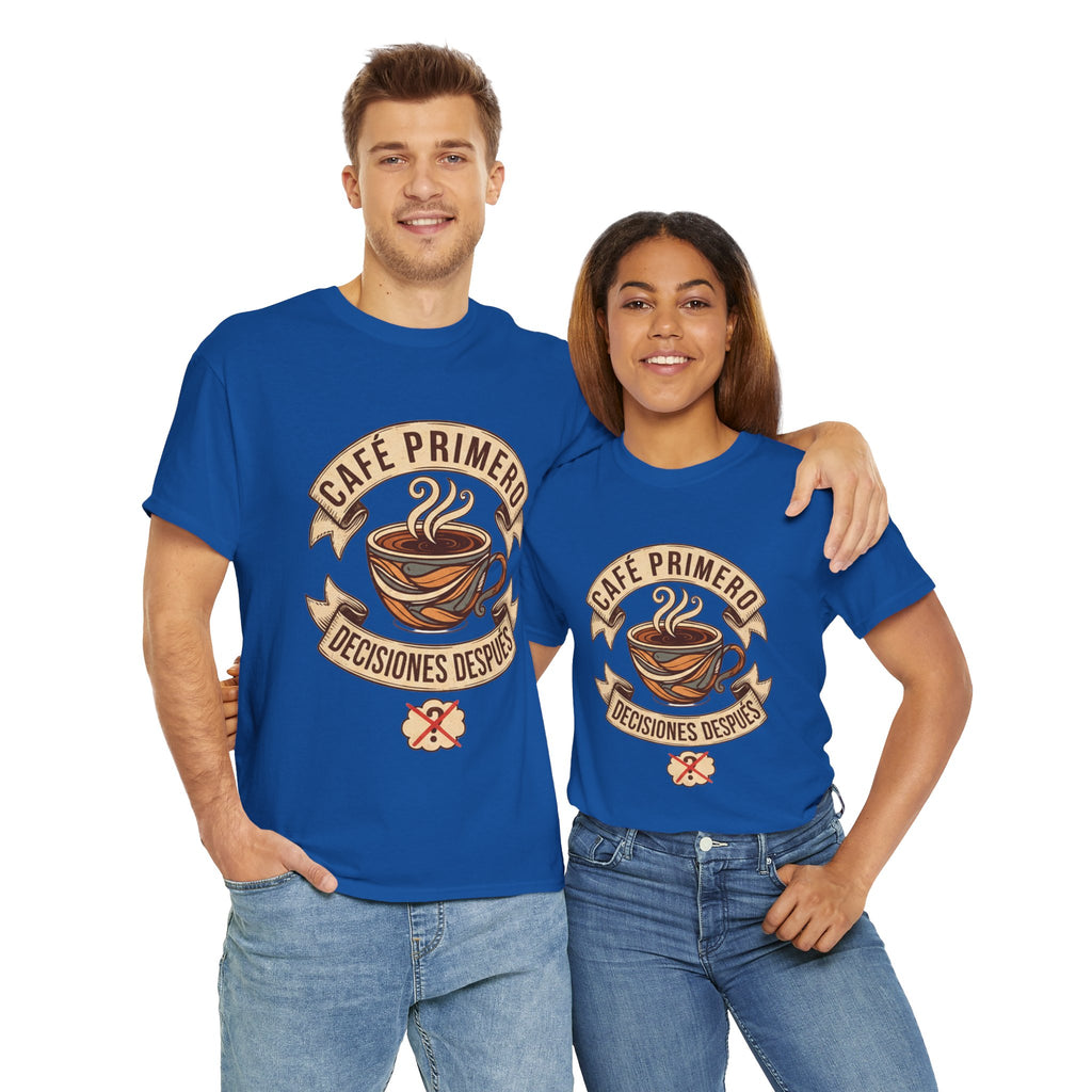 Café Primero Heavy Cotton Tee - Perfect for Coffee Lovers