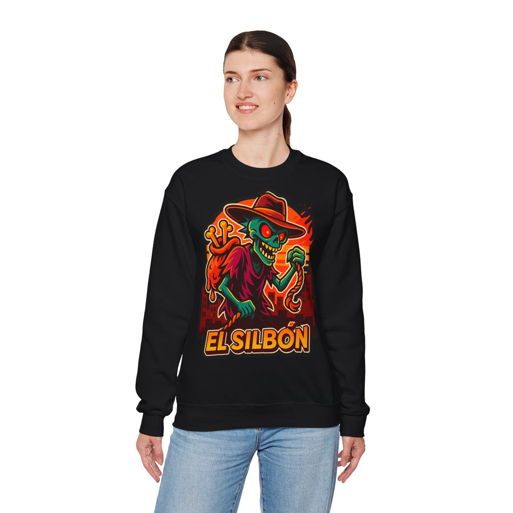 El Silbón Graphic Crewneck Sweatshirt - Cozy Halloween Apparel