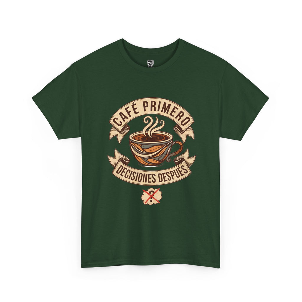 Café Primero Heavy Cotton Tee - Perfect for Coffee Lovers