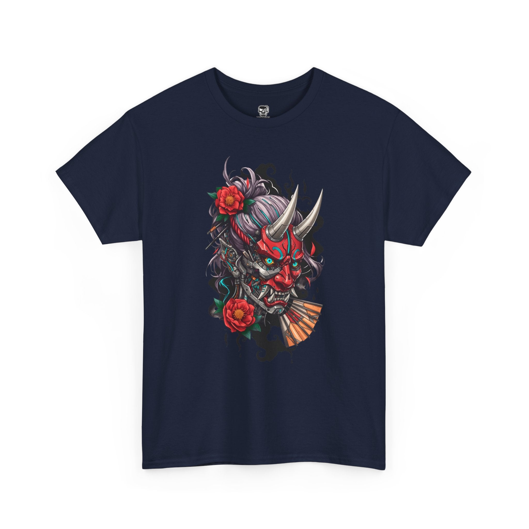 Vibrant Japanese Oni Graphic Tee for Unisex