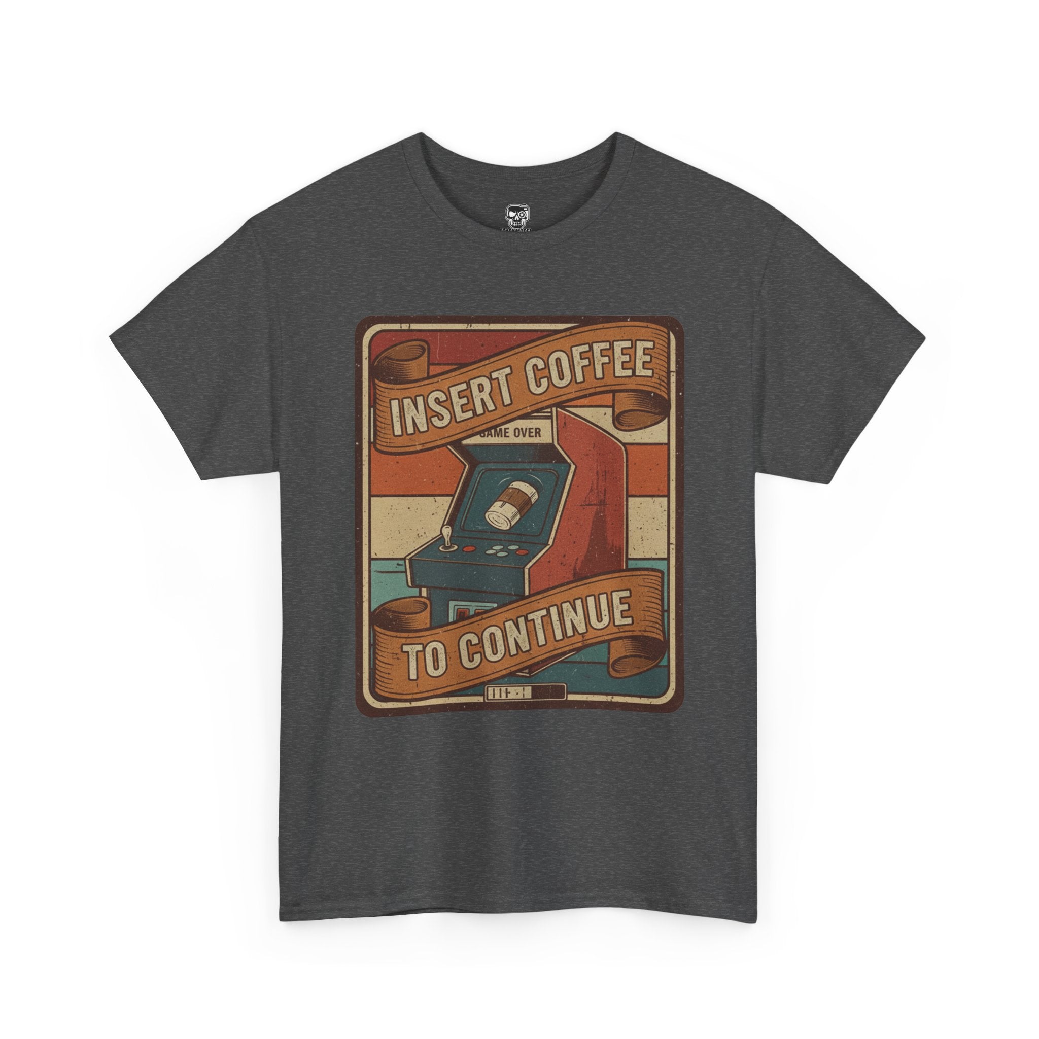 Retro Coffee Arcade Unisex Heavy Cotton Tee
