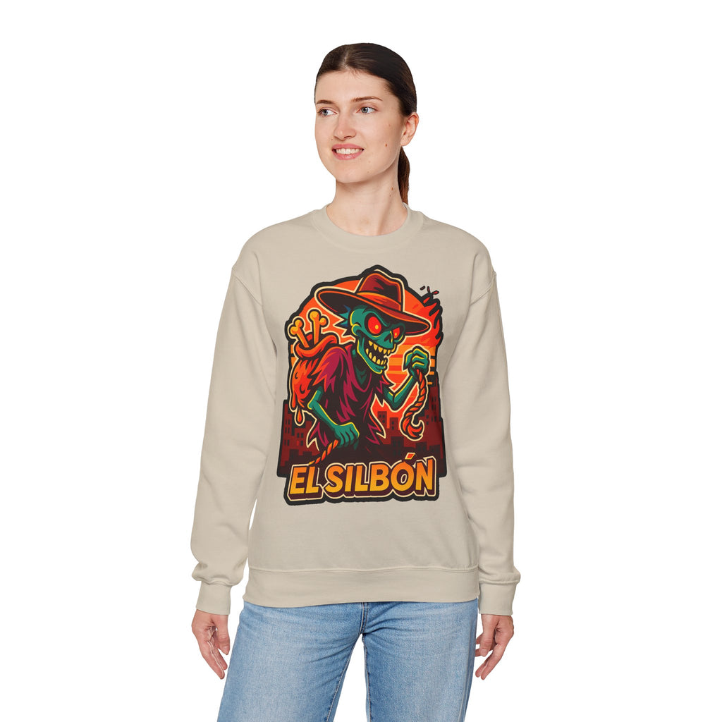 El Silbón Graphic Crewneck Sweatshirt - Cozy Halloween Apparel