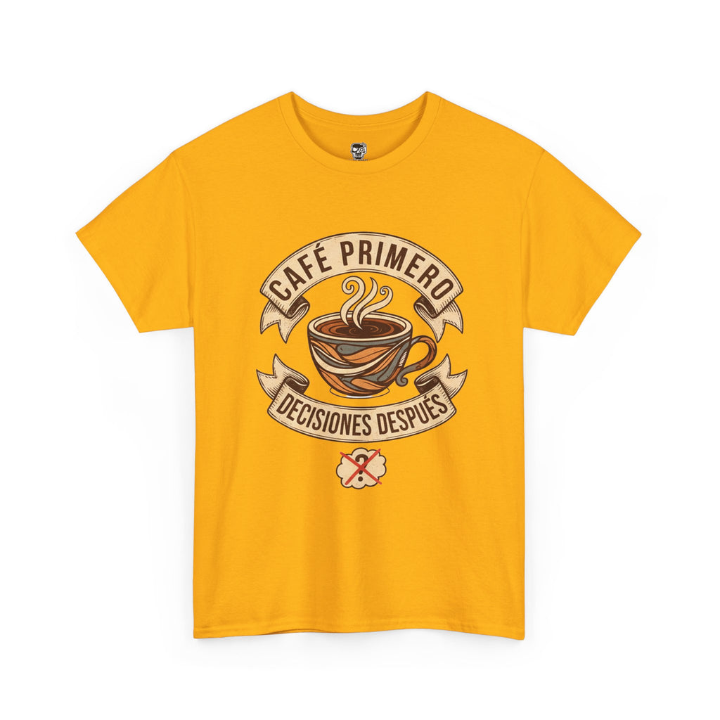 Café Primero Heavy Cotton Tee - Perfect for Coffee Lovers