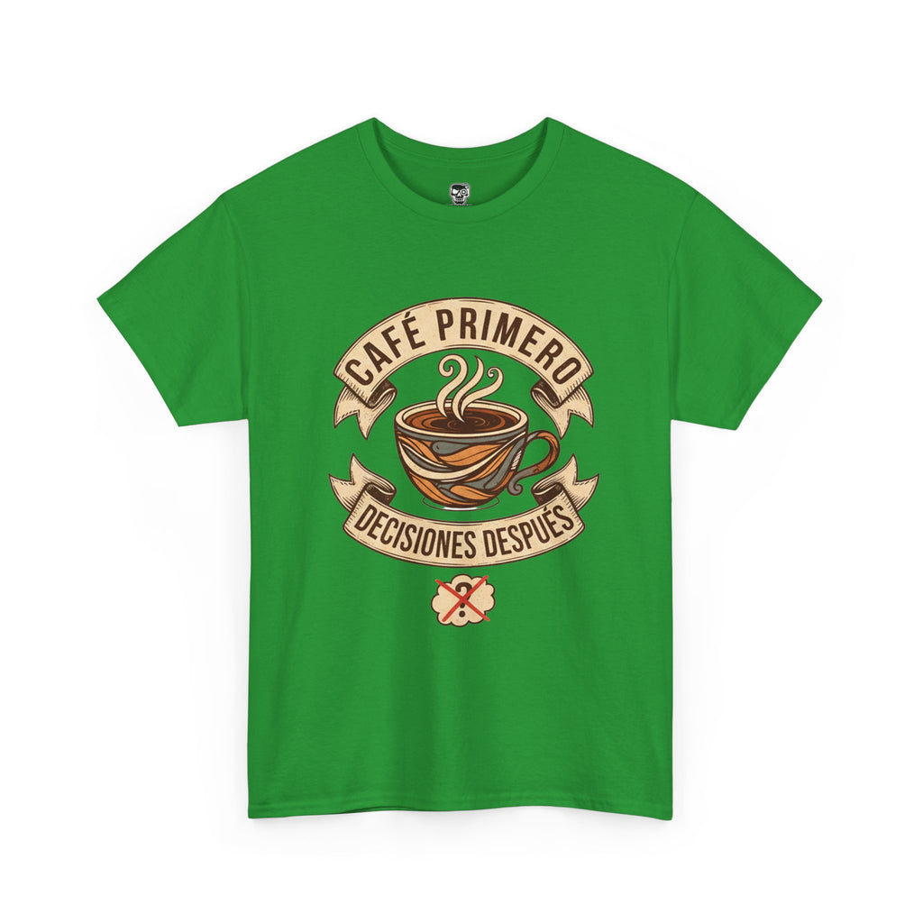 Café Primero Heavy Cotton Tee - Perfect for Coffee Lovers