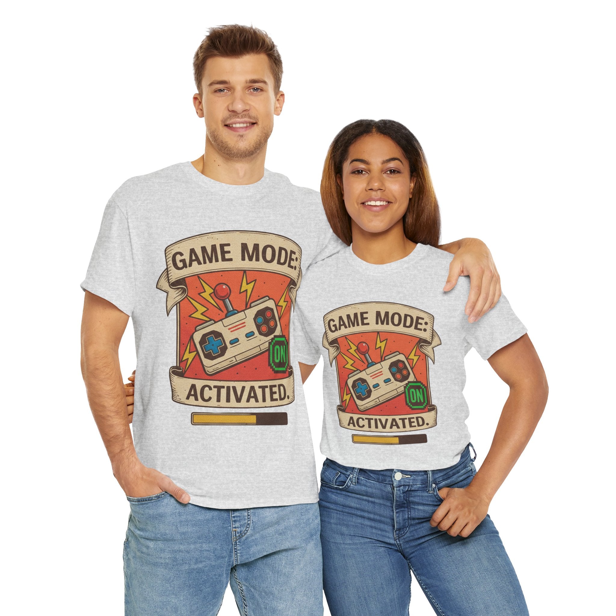 Game Mode Activated Unisex Heavy Cotton Tee - Perfect Gift for Gamers
