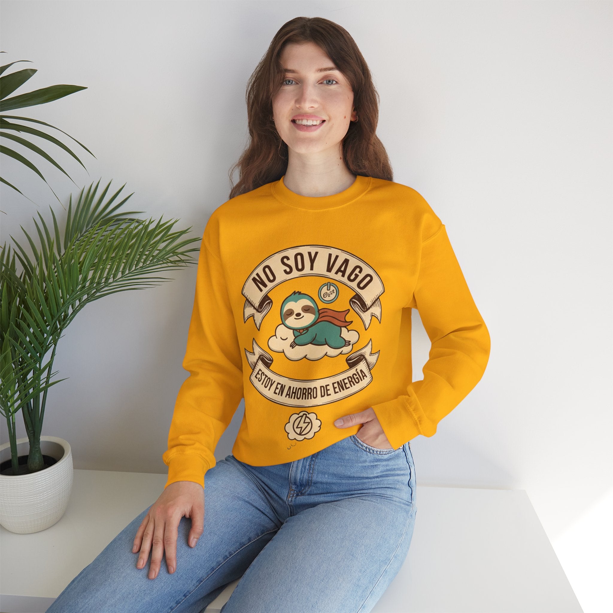 Sloth Humor Crewneck Sweatshirt
