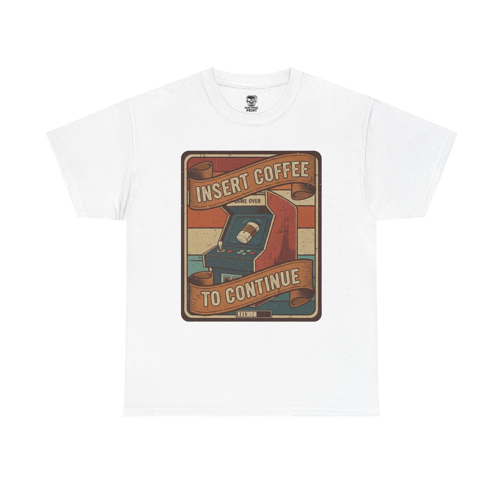 Retro Coffee Arcade Unisex Heavy Cotton Tee