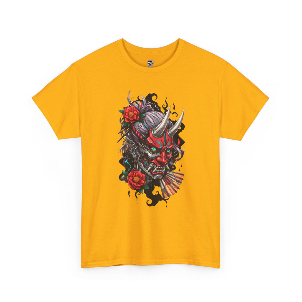 Vibrant Japanese Oni Graphic Tee for Unisex