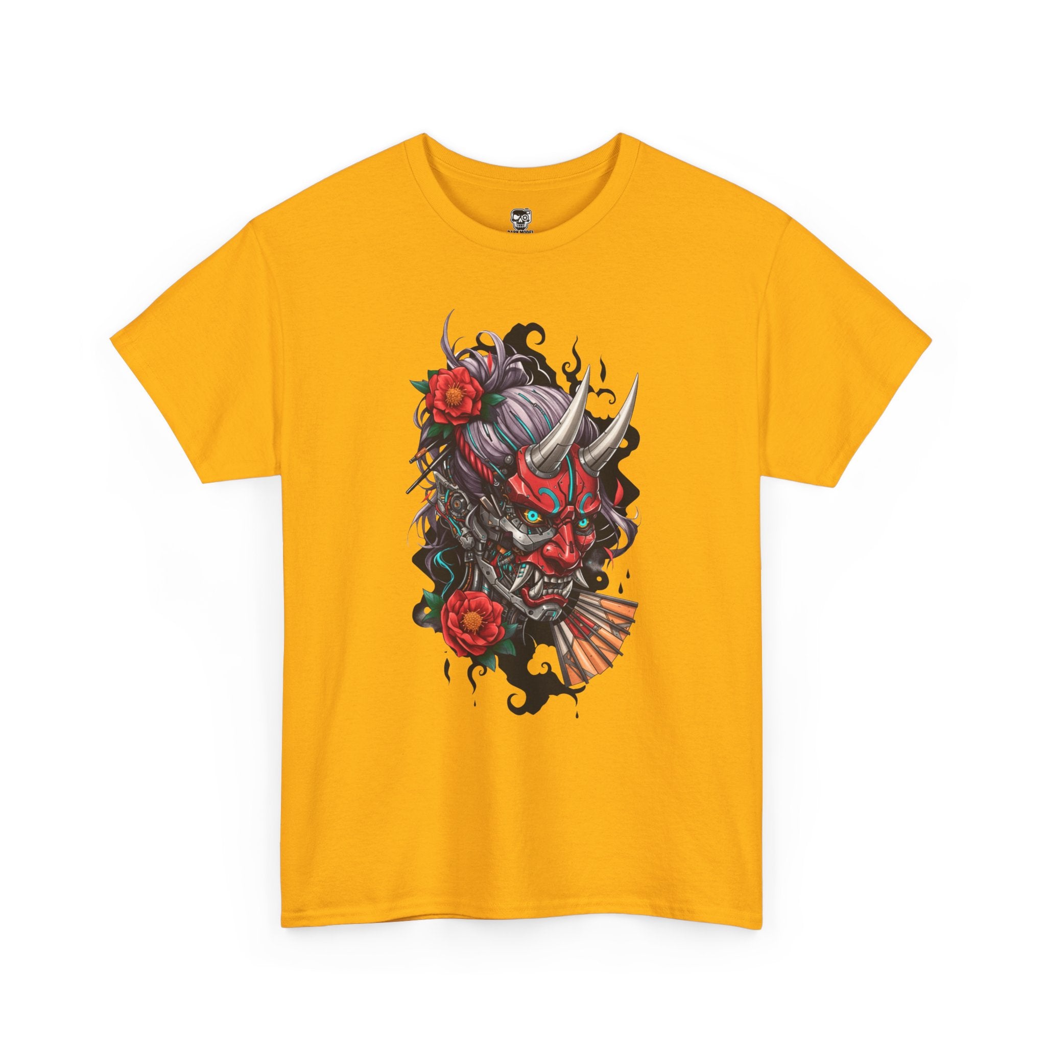 Vibrant Japanese Oni Graphic Tee for Unisex