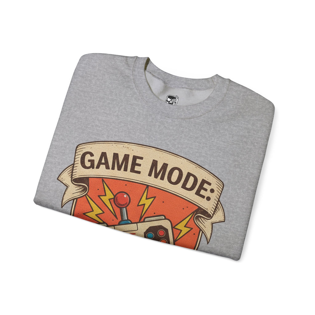 Game Mode Activated Crewneck Sweatshirt for Gamers