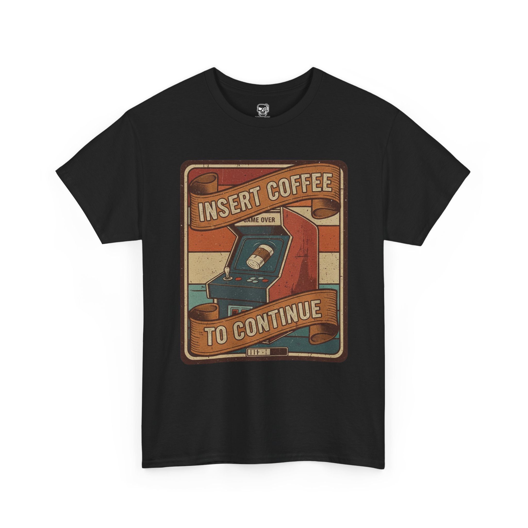 Retro Coffee Arcade Unisex Heavy Cotton Tee