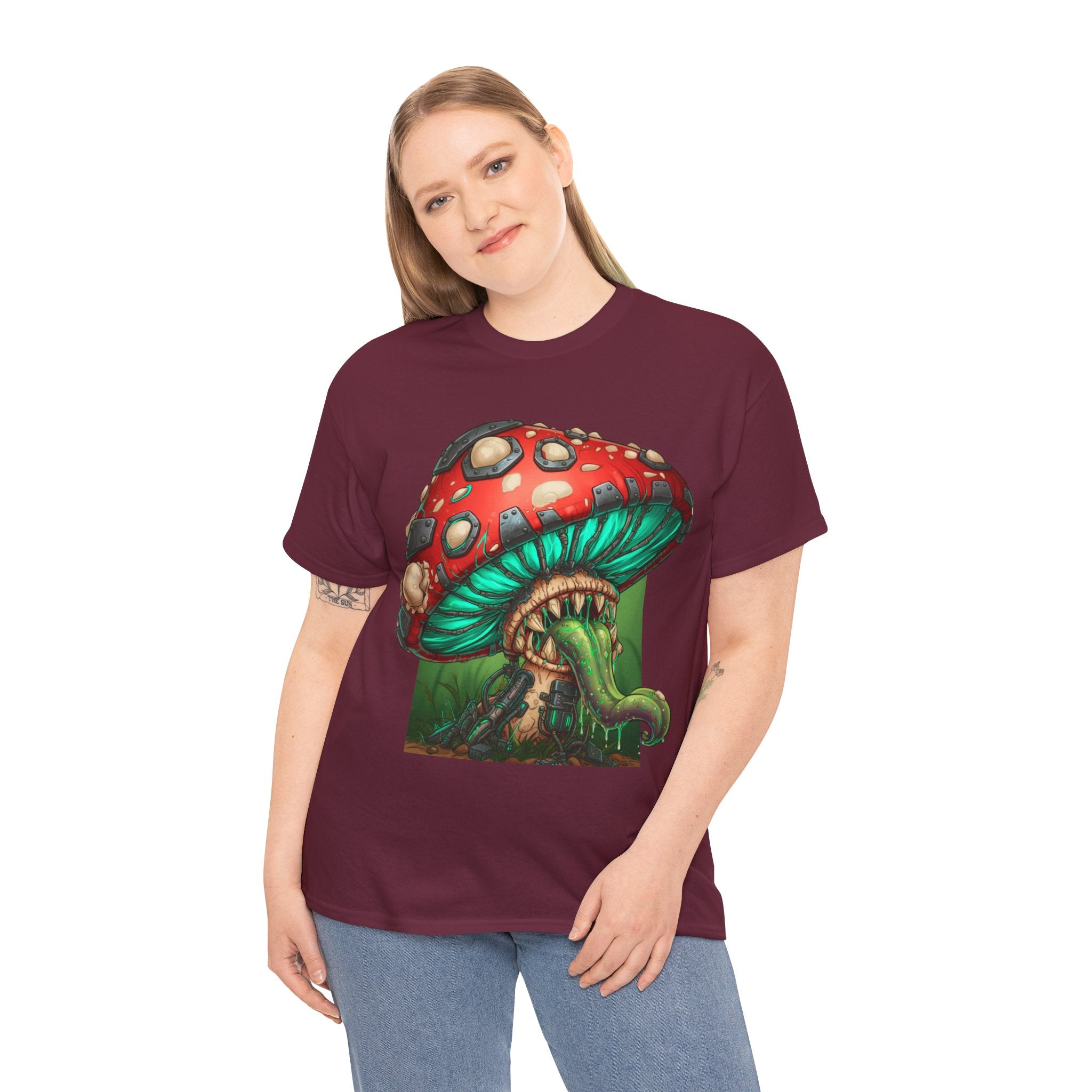 Mushroom Adventure Unisex Heavy Cotton Tee