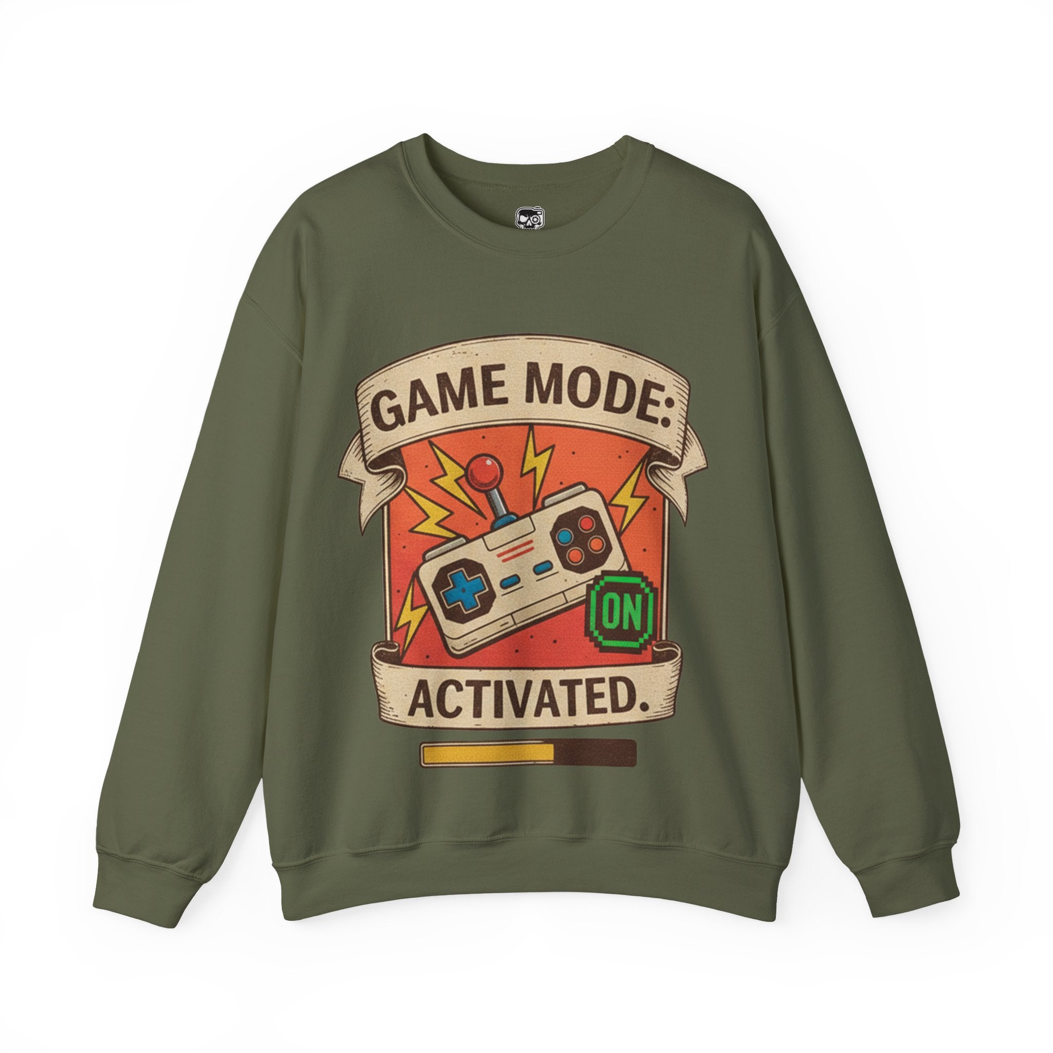 Game Mode Activated Crewneck Sweatshirt for Gamers