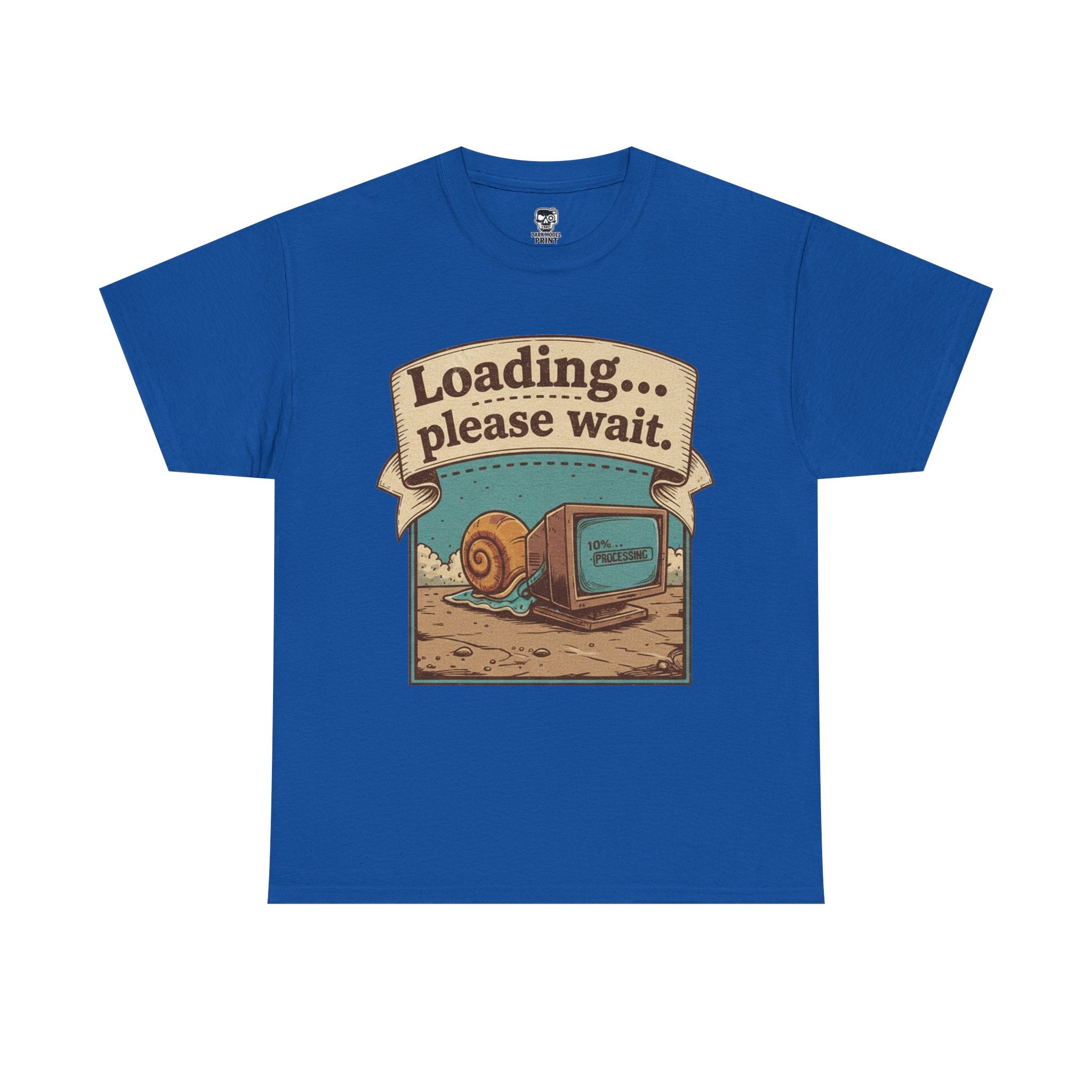 Funny Loading Please Wait Unisex Heavy Cotton Tee