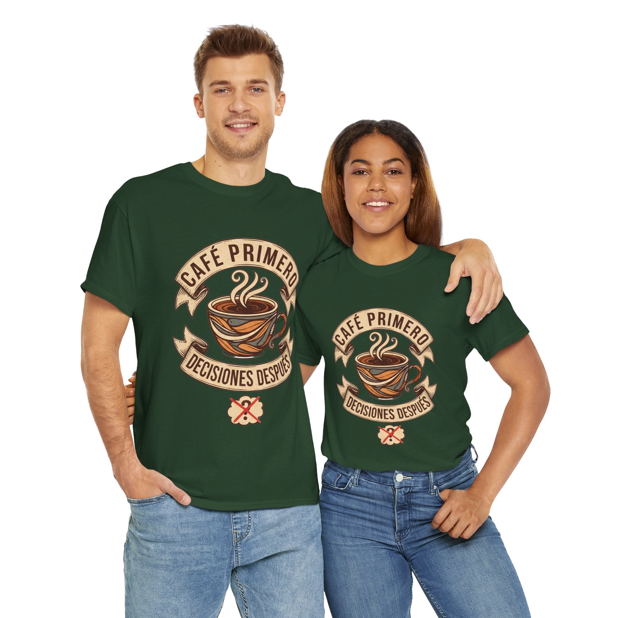 Café Primero Heavy Cotton Tee - Perfect for Coffee Lovers